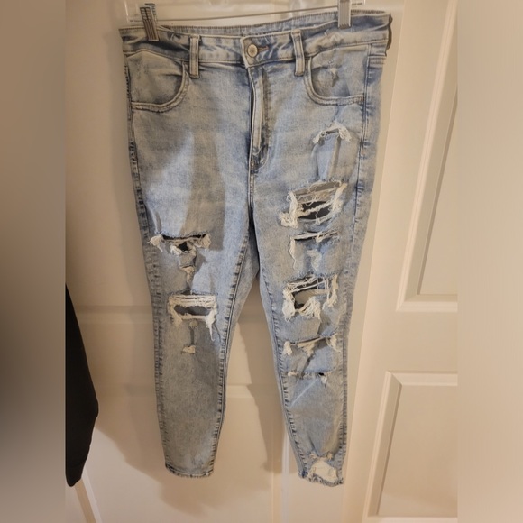 AE- Next Level Stretch, Super High Wasted Jeans - Picture 1 of 4